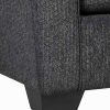 Contemporary Style Fabric Upholstered Wooden Chair Gray Benzara | * Clearance