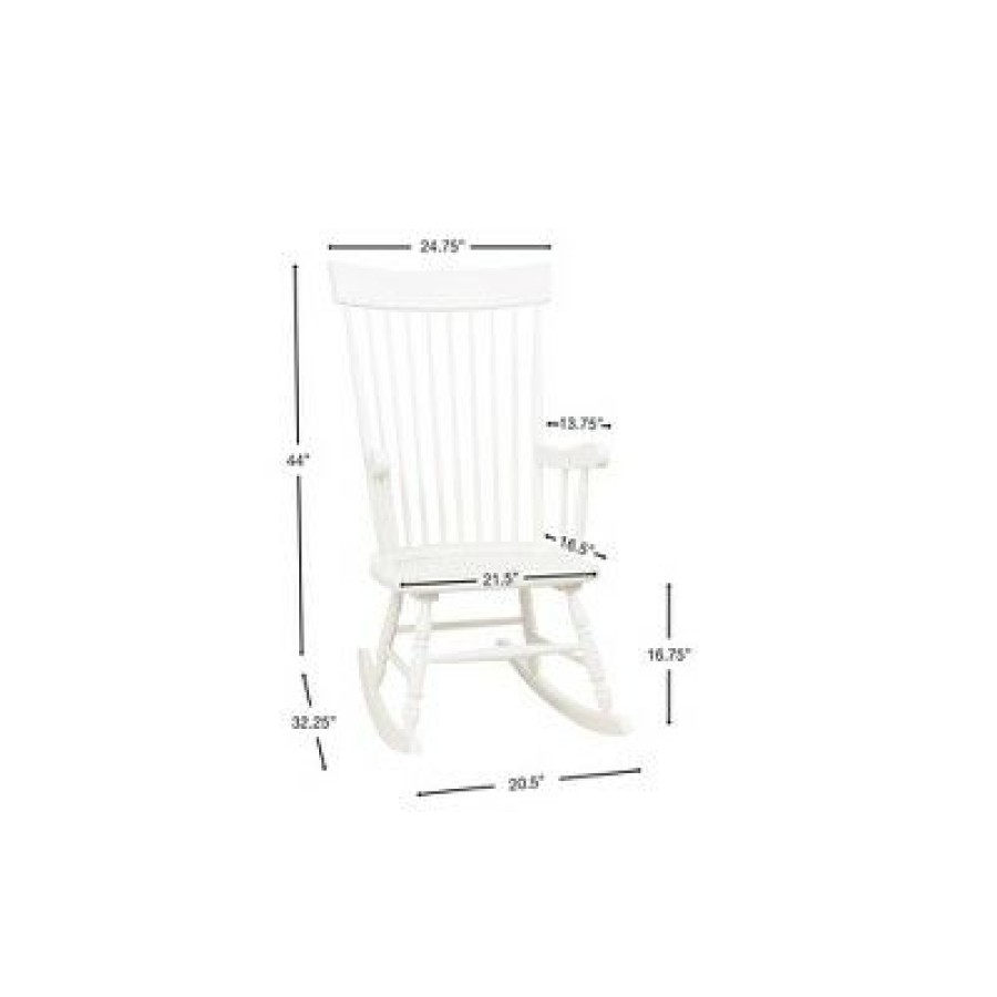 Gift Mark Modern Wooden Rocking Chair Gray | * New