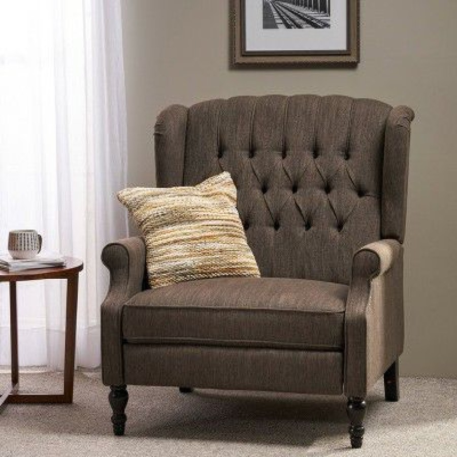 Appaloosa Oversized Wingback Push Back Recliner Christopher Knight Home | * New