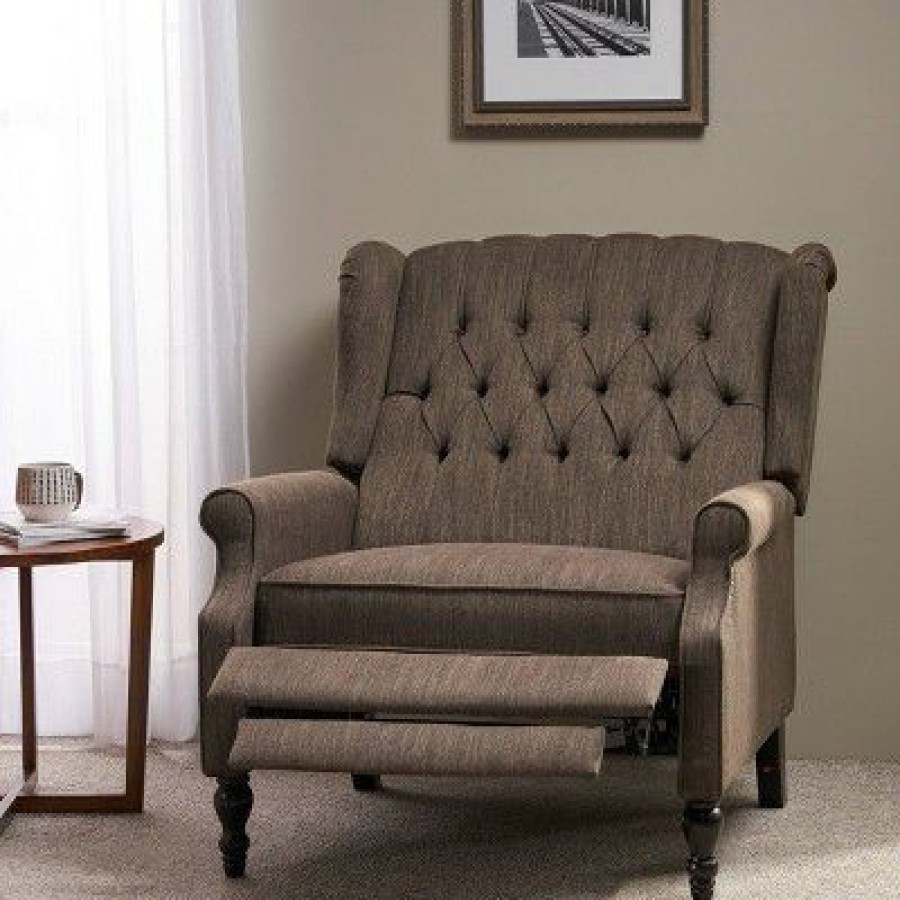 Appaloosa Oversized Wingback Push Back Recliner Christopher Knight Home | * New