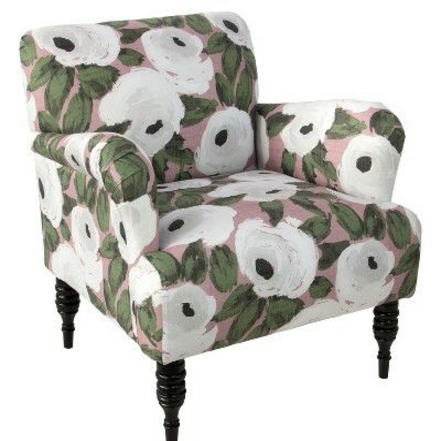 Ezra Chair Bloomsbury Rose Blush Ivy Skyline Furniture | * Hot