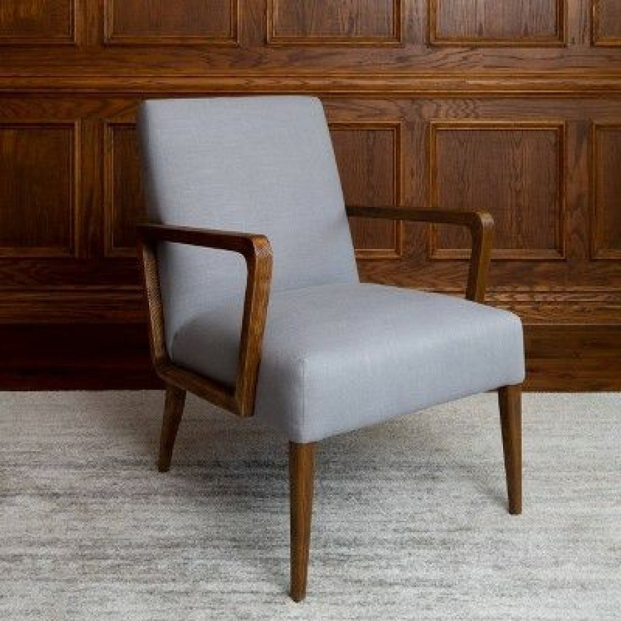 Padbery Linen Armchair Light Gray Abbyson Living | * Best