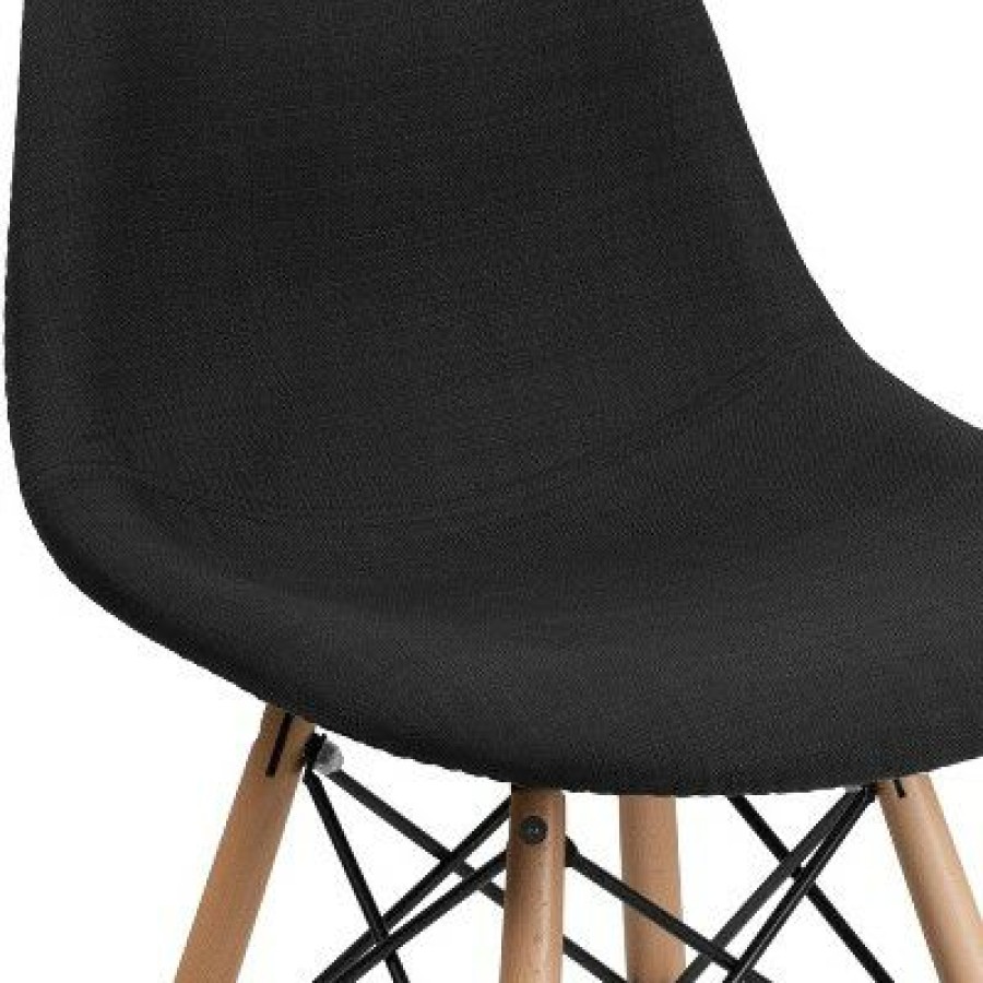 Flash Furniture Elon Series Fabric Chair With Wooden Legs | * New