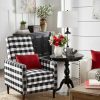 Herman Buffalo Check Plaid Accent Chair Black/White Inspire Q | * Hot