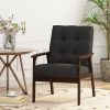 Duluth Mid-Century Armchair Black Christopher Knight Home | * Hot