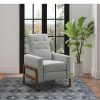 Alya Fabric Pushback Recliner Light Gray Abbyson Living | * Best