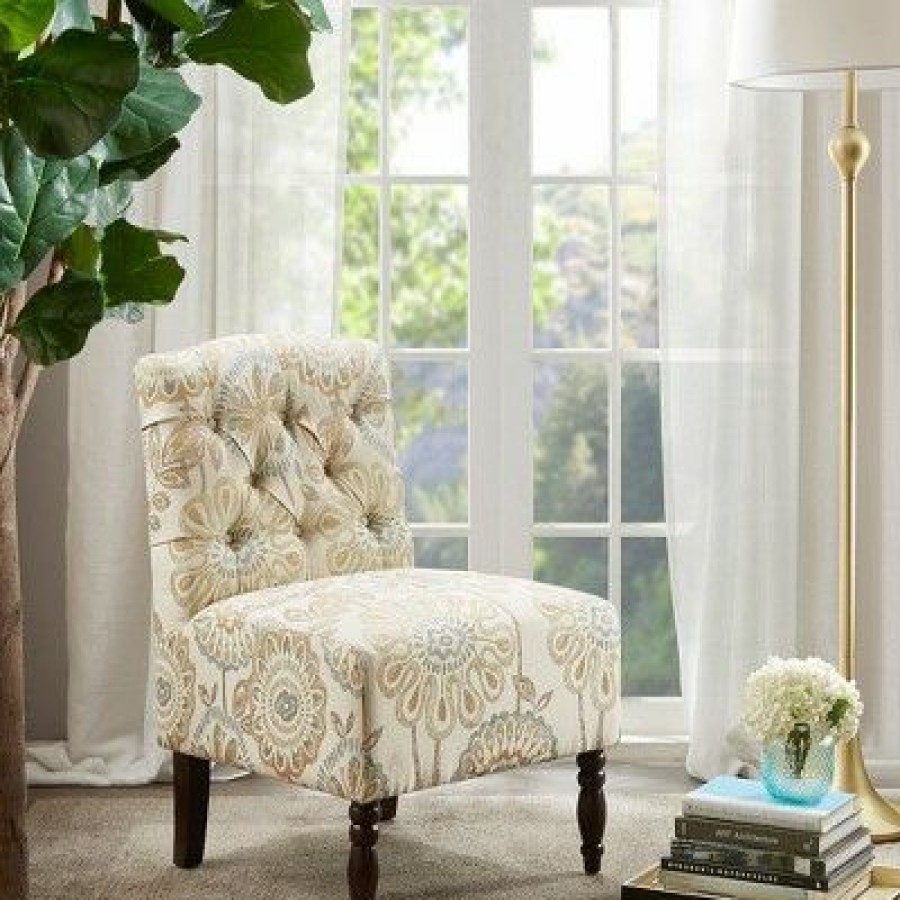 Madison Park Lola Tufted Armless Chair | * Clearance