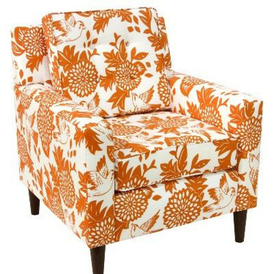 Brindel Armchair Garden Bird Orange Skyline Furniture | * Online