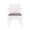 Sumpter Woven Armchair White Linon | * Clearance