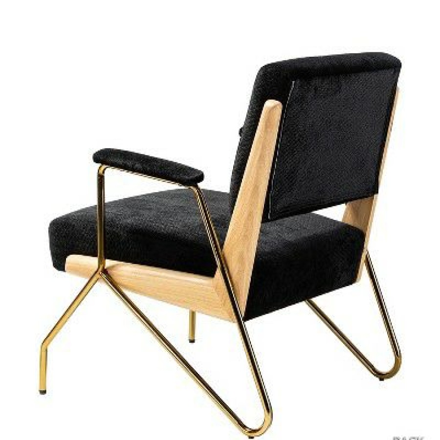 Wooden Upholstered Armchair | Karat Home | * Clearance