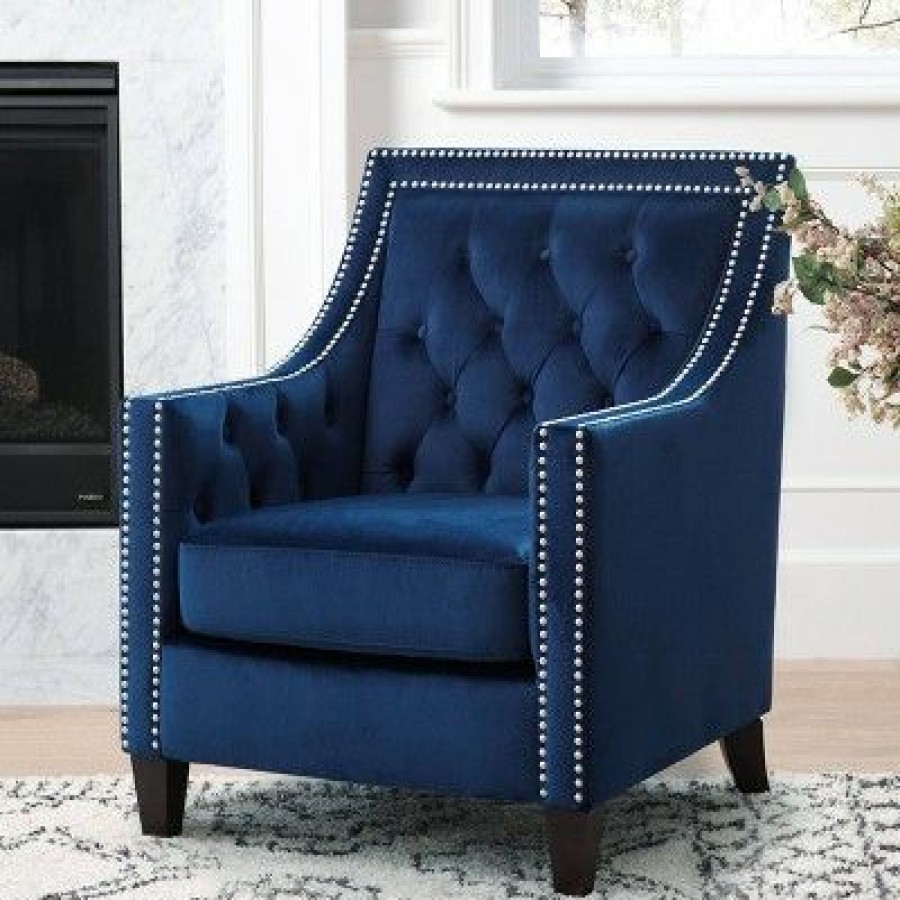 Valerie Nailhead Tufted Accent Chair Abbyson Living | * Best