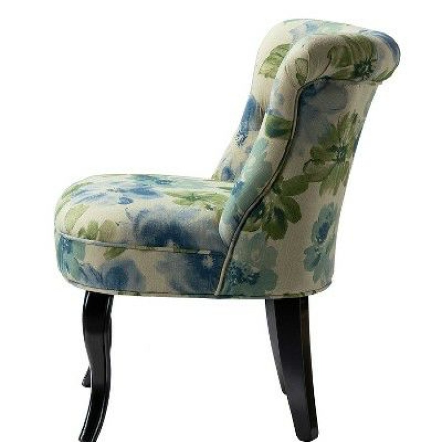 Karat Home | Side Accent Chair With Tufted Back | * Clearance