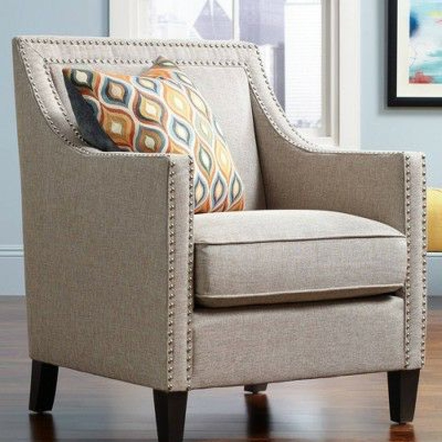 Studio 55D Flynn Heirloom Gray Upholstered Armchair | * Online