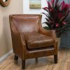 Njord Vintage Leather Club Chair Light Brown Christopher Knight Home | * Online