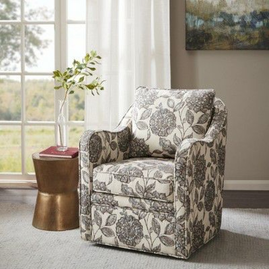 Madison Park Floral Swivel Accent Chair | * Online