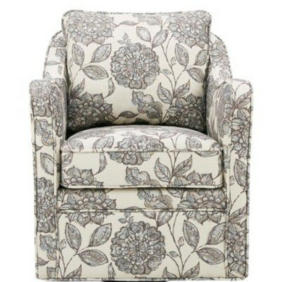 Madison Park Floral Swivel Accent Chair | * Online