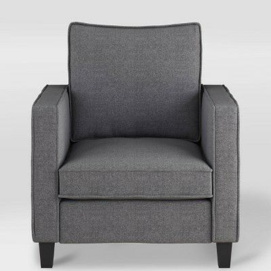 Georgia Fabric Accent Armchair Gray Corliving | * Best