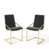 Set Of 2 Pitch Dining Armchairs Performance Velvet Modway | * Best