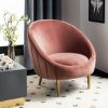 Razia Channel Tufted Tub Chair Dusty Rose Safavieh | * Wholesale