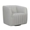 Aries Genuine Leather Swivel Barrel Chair Armen Living | * Online