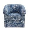 Monahan Swivel Club Chair Blue Powell Company | * New