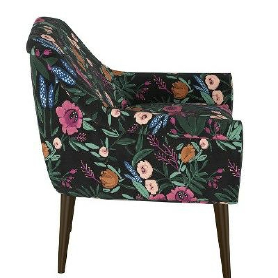 Rodovre Armchair Dark Floral Print Project 62 | * Wholesale