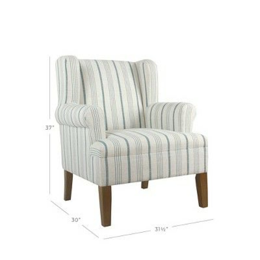 Emerson Rolled Arm Accent Chair Homepop | * Wholesale