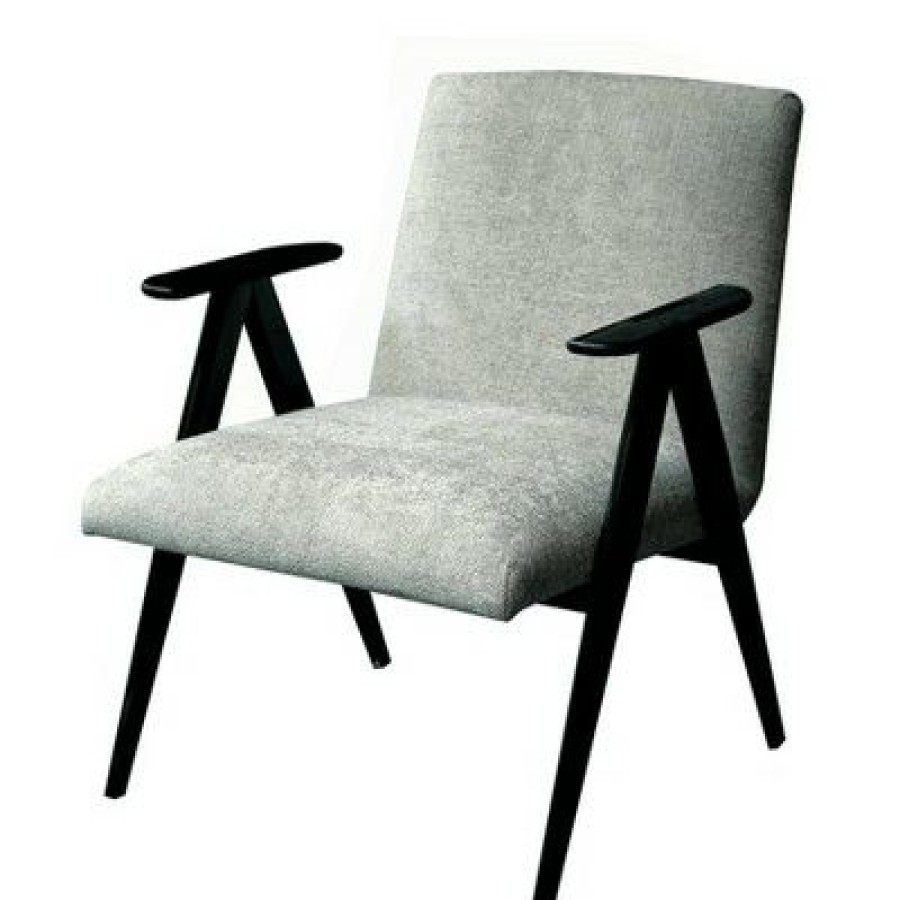 Chico Chenille Accent Chair Gray/Black Safavieh | * Clearance