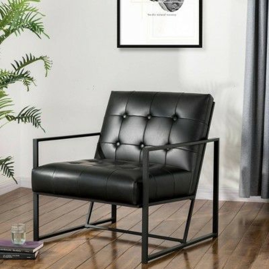 Pu Leather Accent Chair Glitzhome | * Clearance