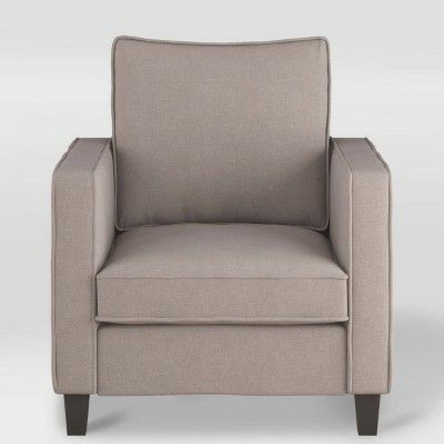 Georgia Fabric Accent Armchair Taupe Corliving | * New