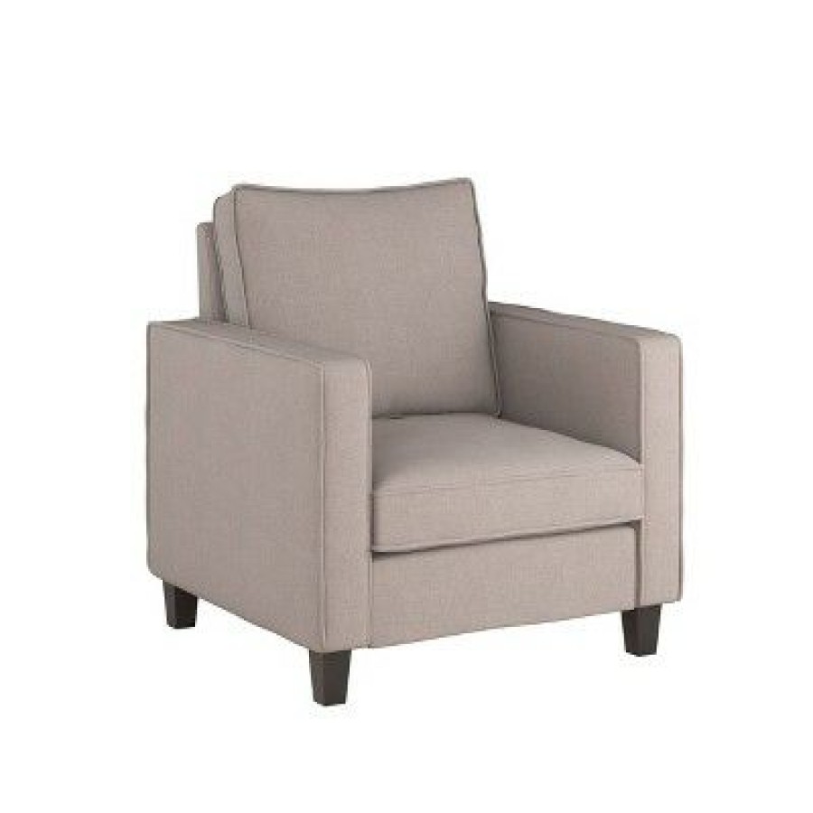 Georgia Fabric Accent Armchair Taupe Corliving | * New