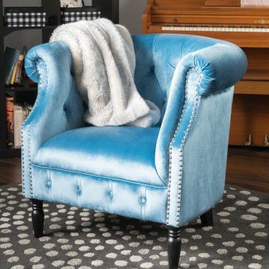 Akira New Velvet Club Chair Christopher Knight Home | * Clearance