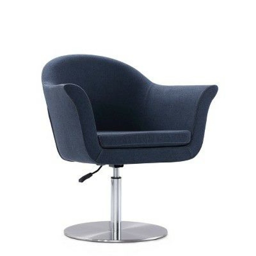 Set Of 2 Voyager Woven Swivel Adjustable Accent Chairs Smokey Blue Manhattan Comfort | * Wholesale