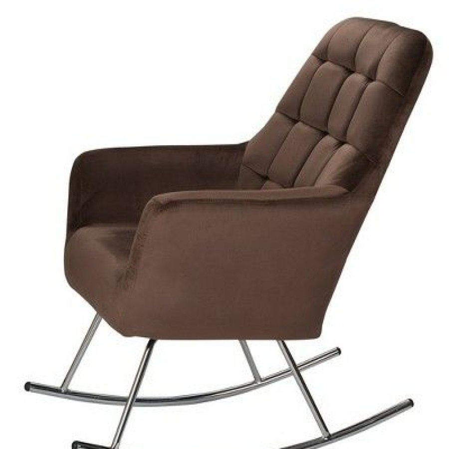 Gift Mark Deluxe Adult Rocking Chair With Chrome Legs | * New