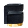 Velvet Edise Swivel Barrel Chair | Karat Home | * New