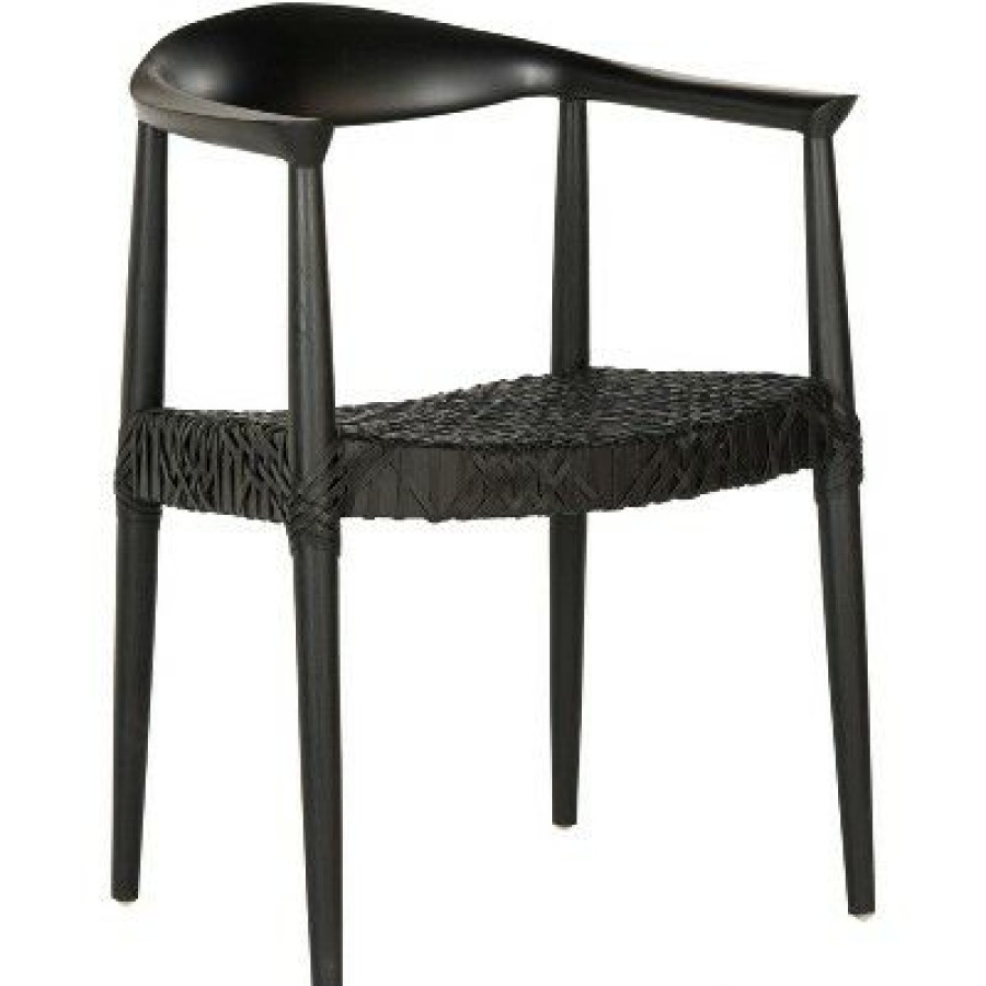 Bandelier Arm Chair Black Safavieh | * Wholesale