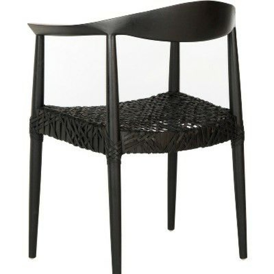 Bandelier Arm Chair Black Safavieh | * Wholesale