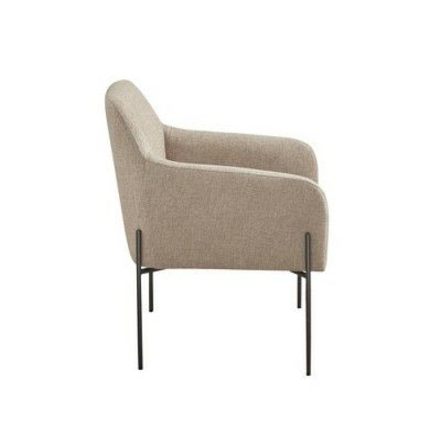 Madison Park Webster Metal Leg Accent Chair Beige | * Online