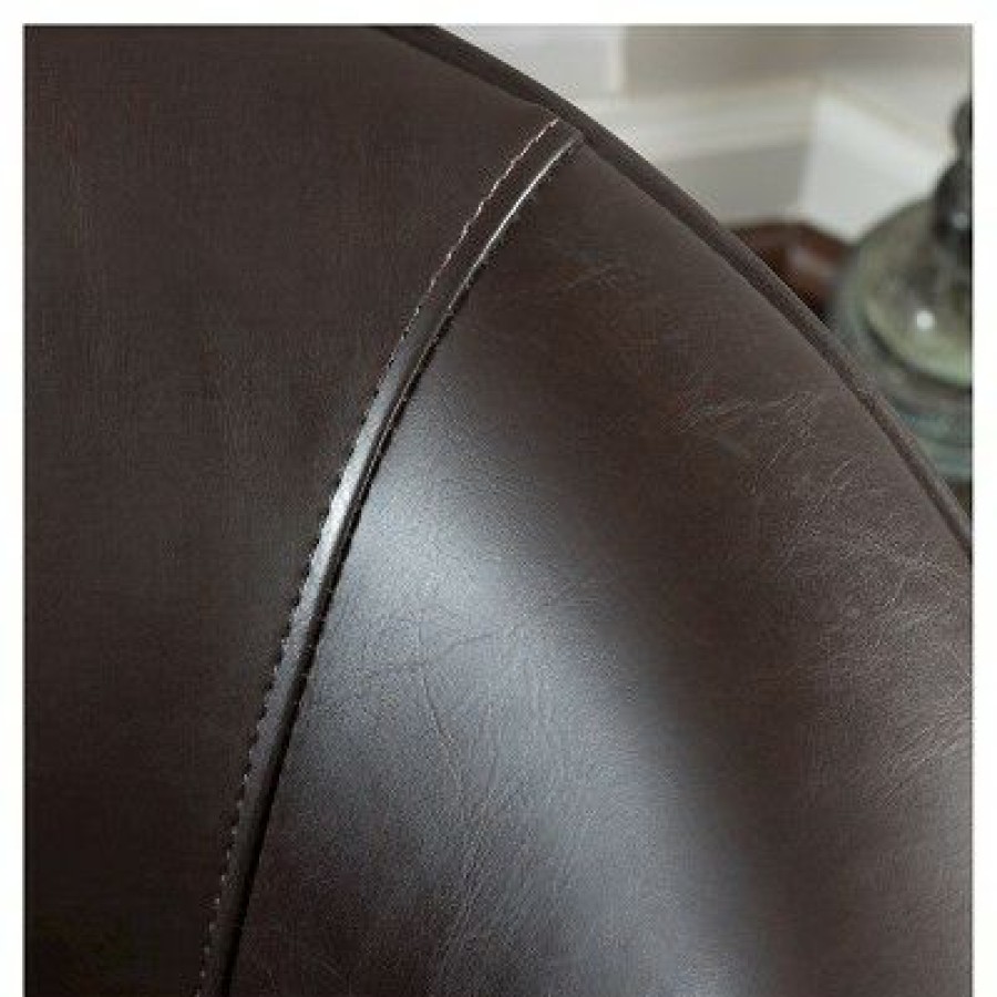 Aiden Bonded Leather Club Chair Brown Christopher Knight Home | * Best