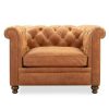 Poly & Bark Marseilles Lounge Chair Cognac Tan Poly & Bark | * New