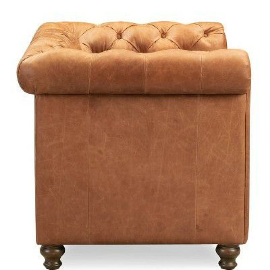 Poly & Bark Marseilles Lounge Chair Cognac Tan Poly & Bark | * New