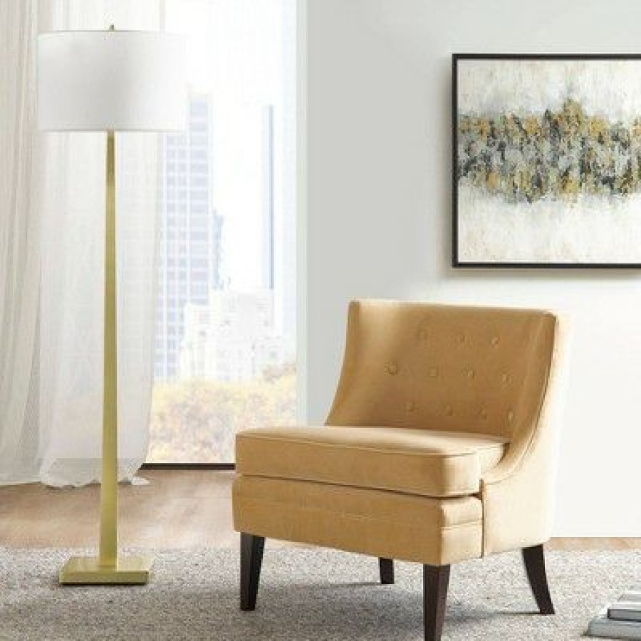 Halleck Accent Chair Gold Martha Stewart | * New