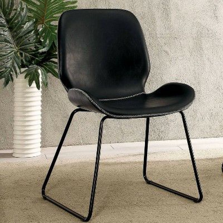 Quincy Contemporary Leatherette Accent Chair Mibasics | * Best