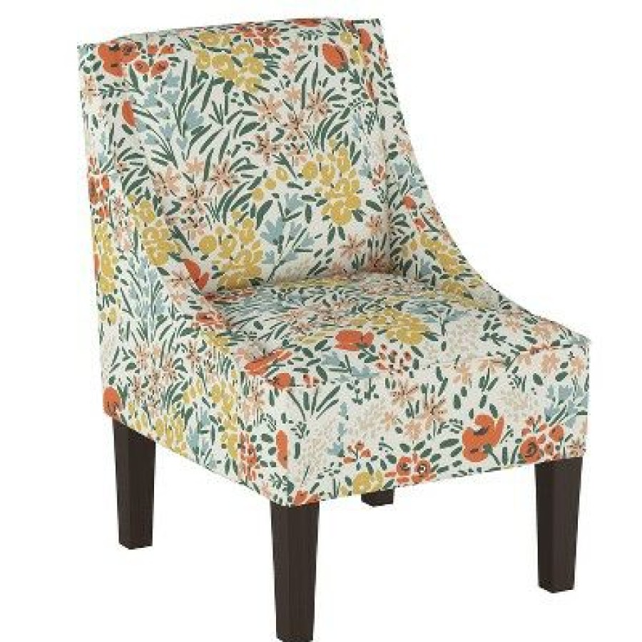 Accent Chairs Cream Floral Threshold | * Wholesale