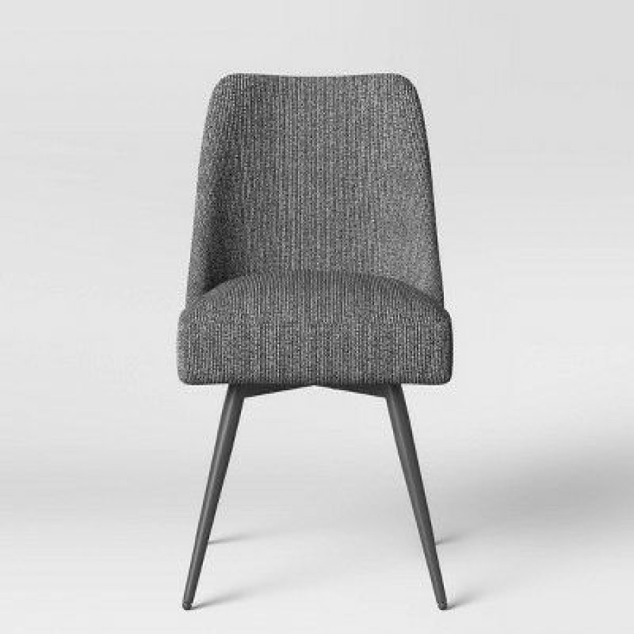 Geller Modern Upholstered Swivel Dining Chair Black/White Project 62 | * Online