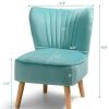 Costway Armless Accent Chair Modern Velvet Leisure Chair Single Upholstered | * Online