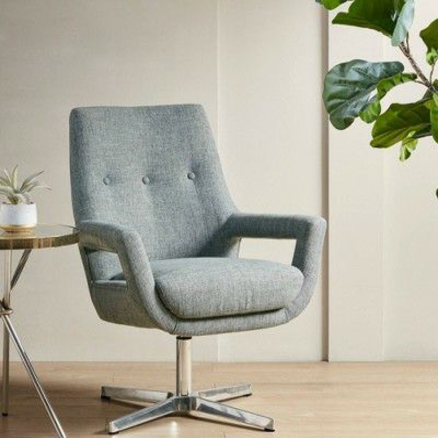 Ink+Ivy Daisy Swivel Chair Blue | * New