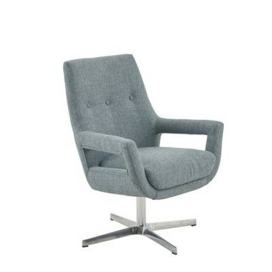 Ink+Ivy Daisy Swivel Chair Blue | * New