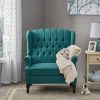 Apaloosa Oversized Wingback Press-Back Recliner Teal Christopher Knight Home | * Clearance