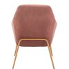 Luxe Modern Velvet Armchair Pink Zm Home | * Best